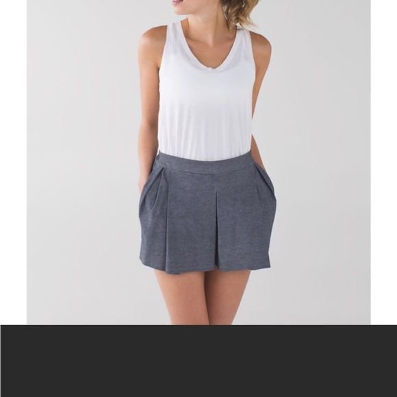 Lululemon Go City Skort Gray Heathered size 6 in EUC with pockets - Picture 11 of 11